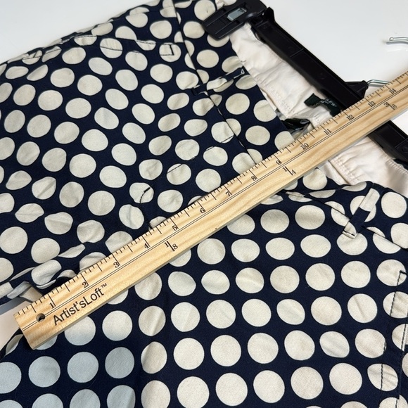 J. Crew Navy and Cream Polka Dot Pants - Picture 6 of 8